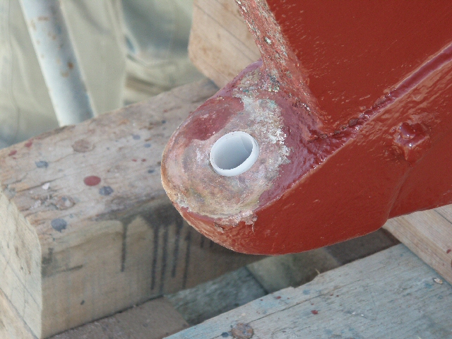shimming the rudder