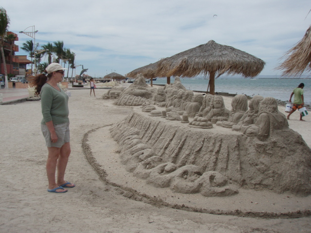 Sand Sculpture on the beach