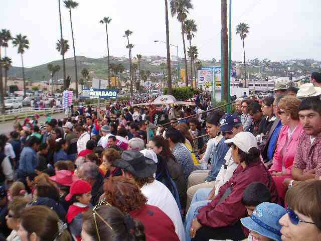at the parade