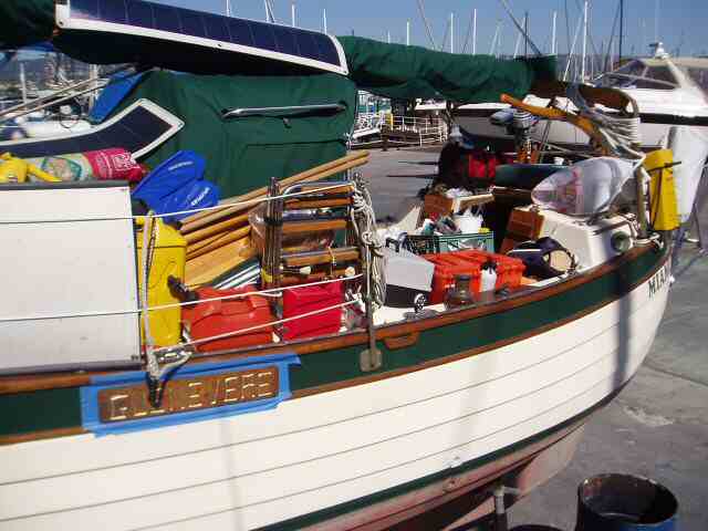 Packing up the boat